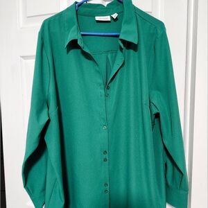 Denim&Co Green Blouse